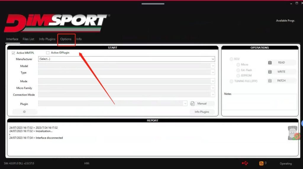 New Trasdata options